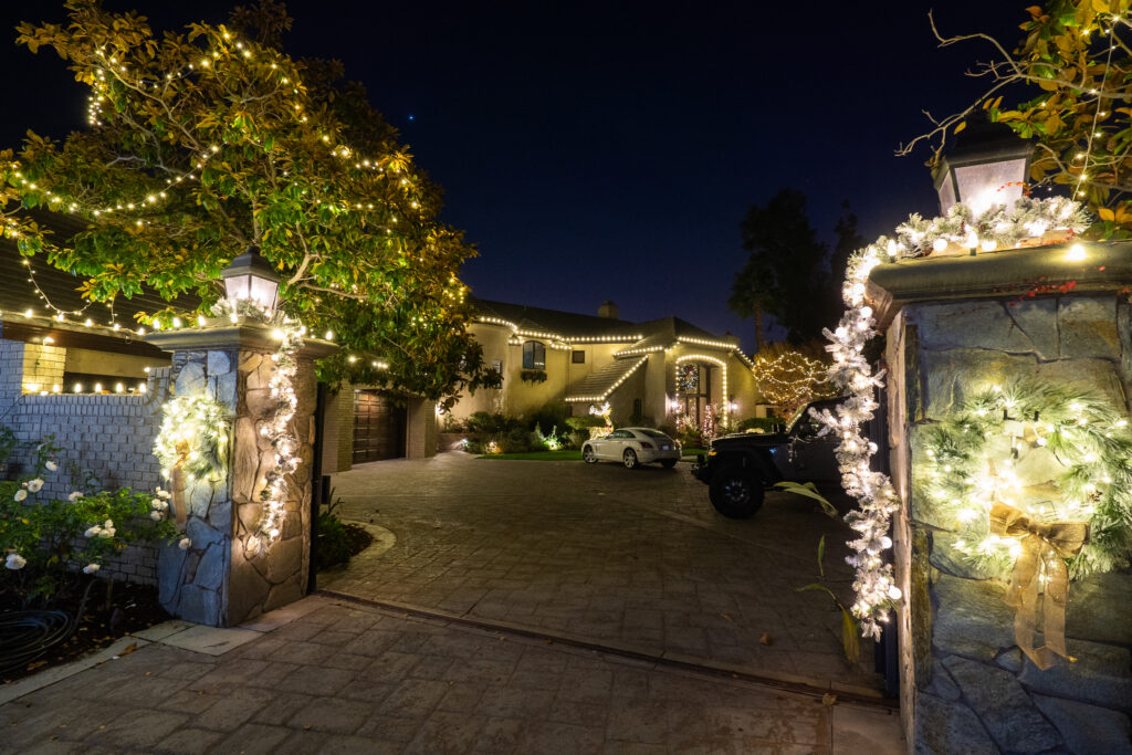 Christmas light installation in orange county